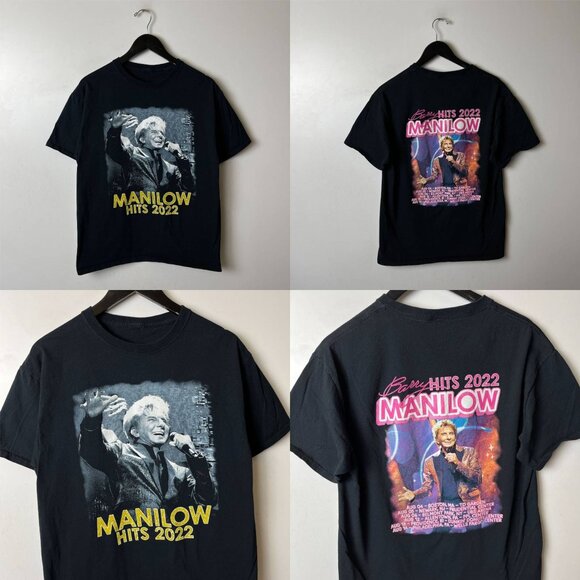 2022 Barry Manilow Hits Concert T Shirt Adult Black Medium M American Singer - Picture 10 of 16